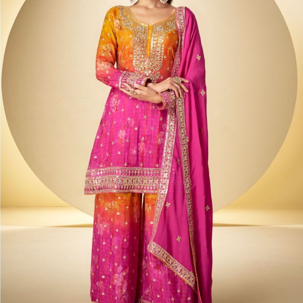 🌹GULKAYRA ORIGINAL SHARARA PAKISTANI SHALWAR KAMEEZ